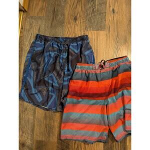 nike swim trunks‎ size XL bundle stripes multicolor summer